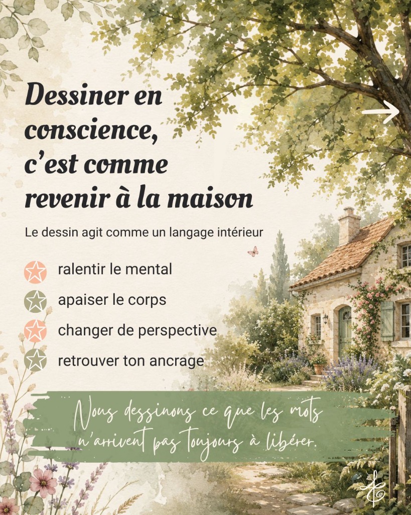 illustration Dessiner en conscience