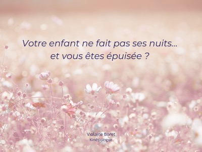 illustration La kinésiologie pour les enfants qui ont des troubles du sommeil
