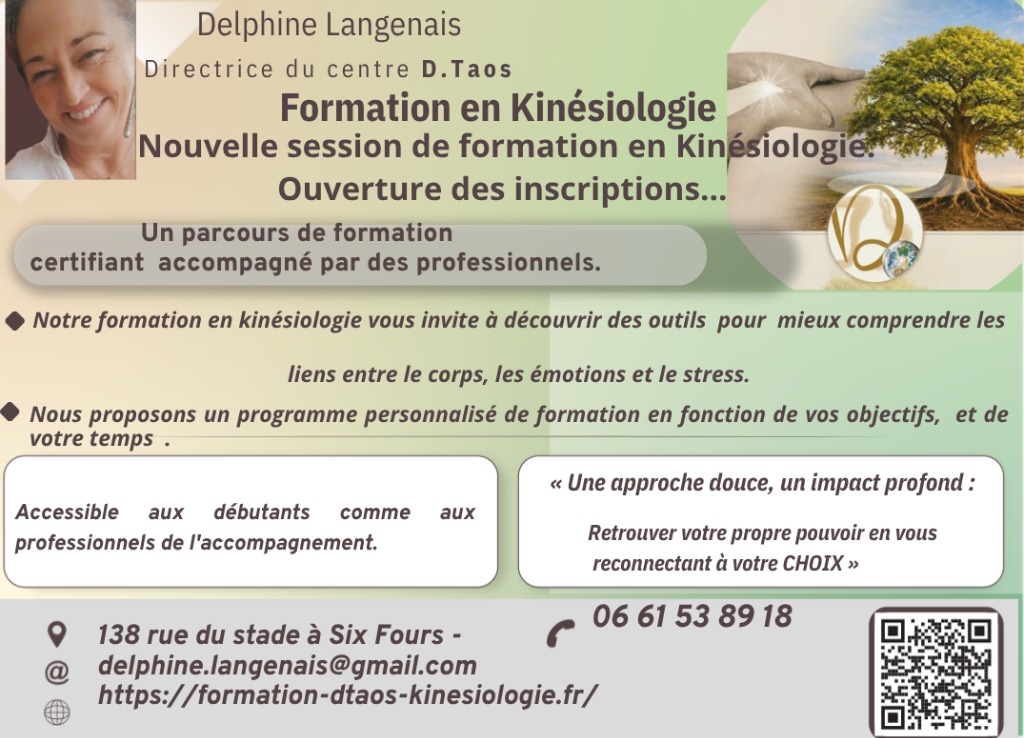 illustration Ouverture des inscriptions pour la formation de Kinésiologie