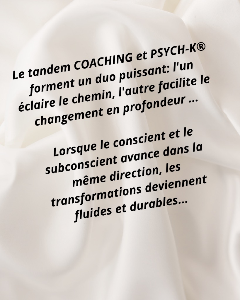 illustration Pourquoi associer le COACHING et le  PSYCH-K®?