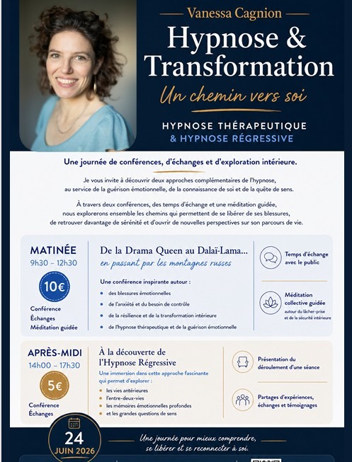 illustration Journée conférence et échange autour de l'hypnose et de l'hypnose régressive