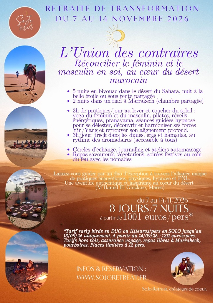 illustration Au coeur du désert Marocain : "L'Union des contraires"