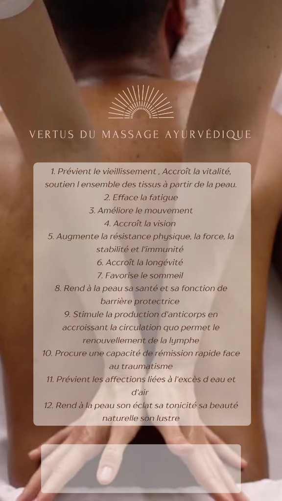 illustration Massage traditionnel de l'Inde du sud
