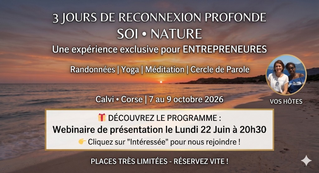 illustration 3 jour pour une reconnexion profonde a soi et a la nature à Calvi (CORSE)