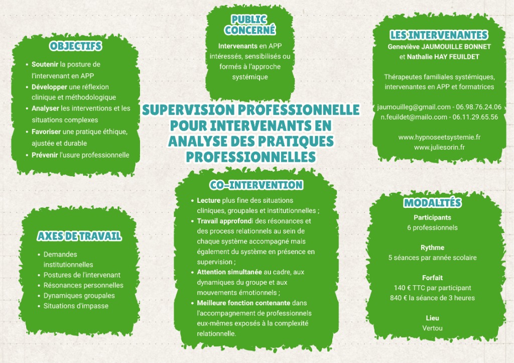 illustration Supervision pour intervenants en Analyse des pratiques Professionnelles