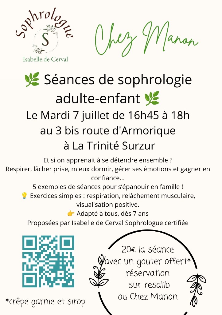 illustration Séance de sophrologie enfant parent