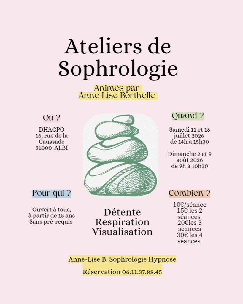 illustration Ateliers sophro de l'été au centre de méditation DHAGPO