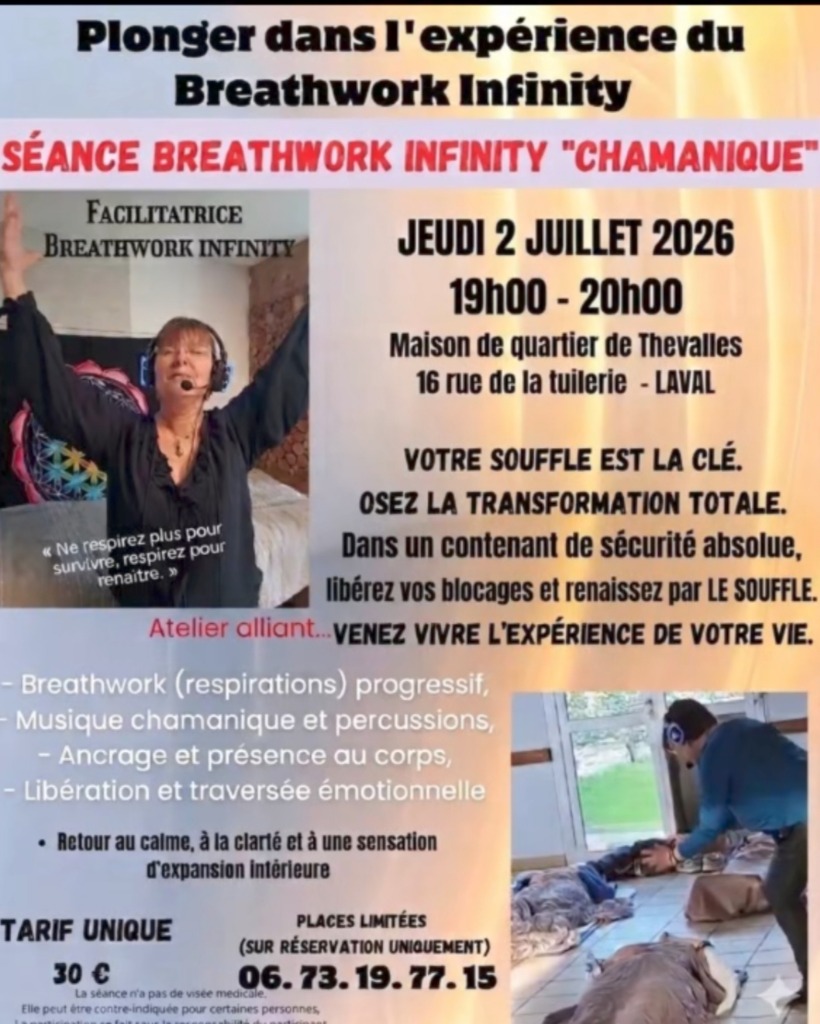 illustration Breathwork Infinity - libérer votre stress par la respiration consciente