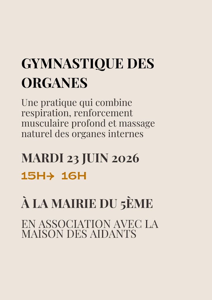 illustration Atelier gymnastique des organes