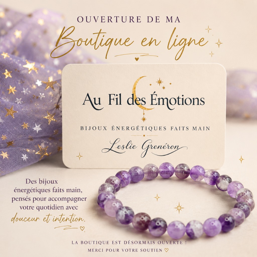 illustration Ouverture de ma boutique en ligne "Au Fil des Émotions"