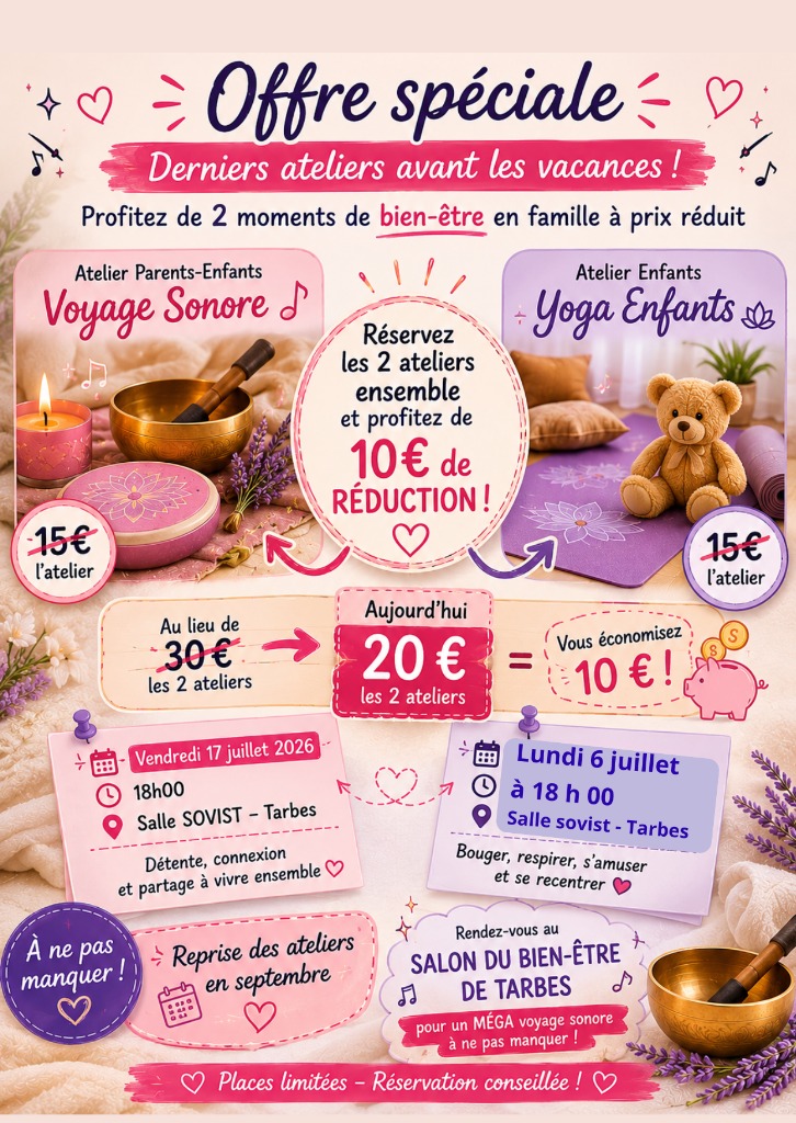 illustration Double bien être PROMO VOYAGE SONORE ET YOGA