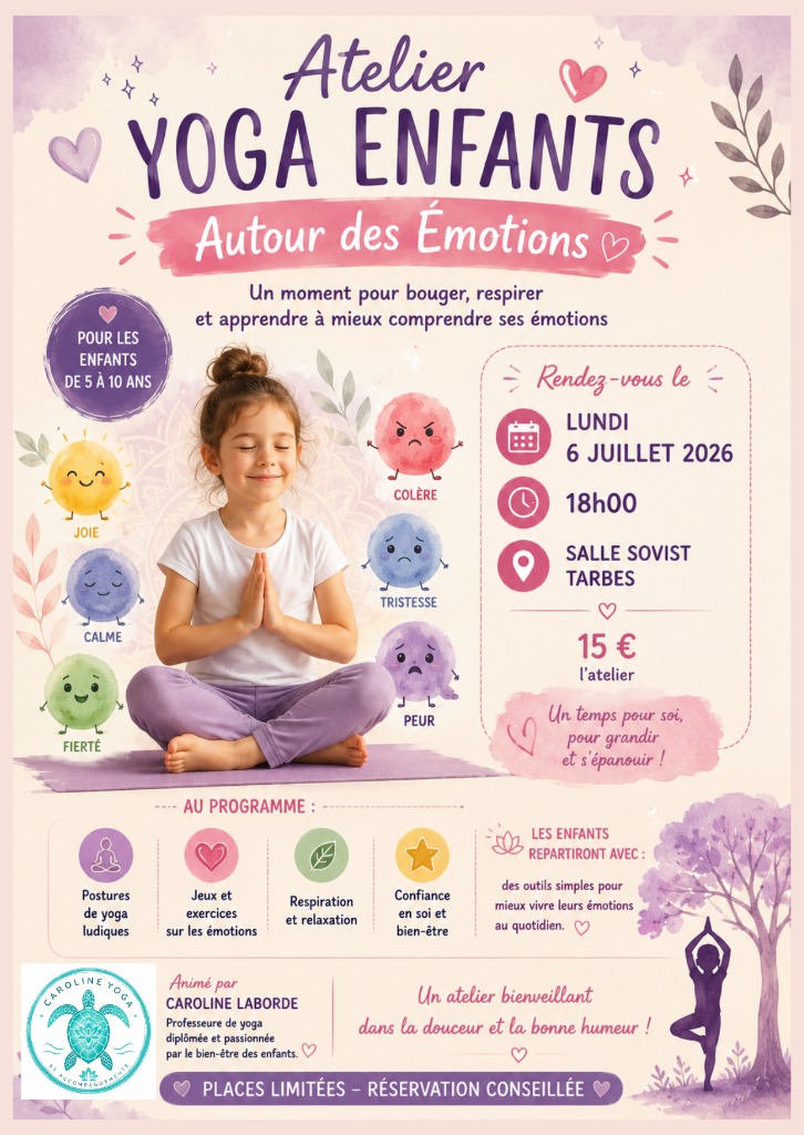 illustration Séance de yoga pour enfants