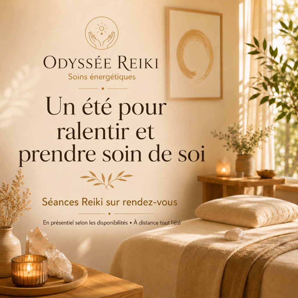 illustration Un été pour ralentir et prendre soin de soi