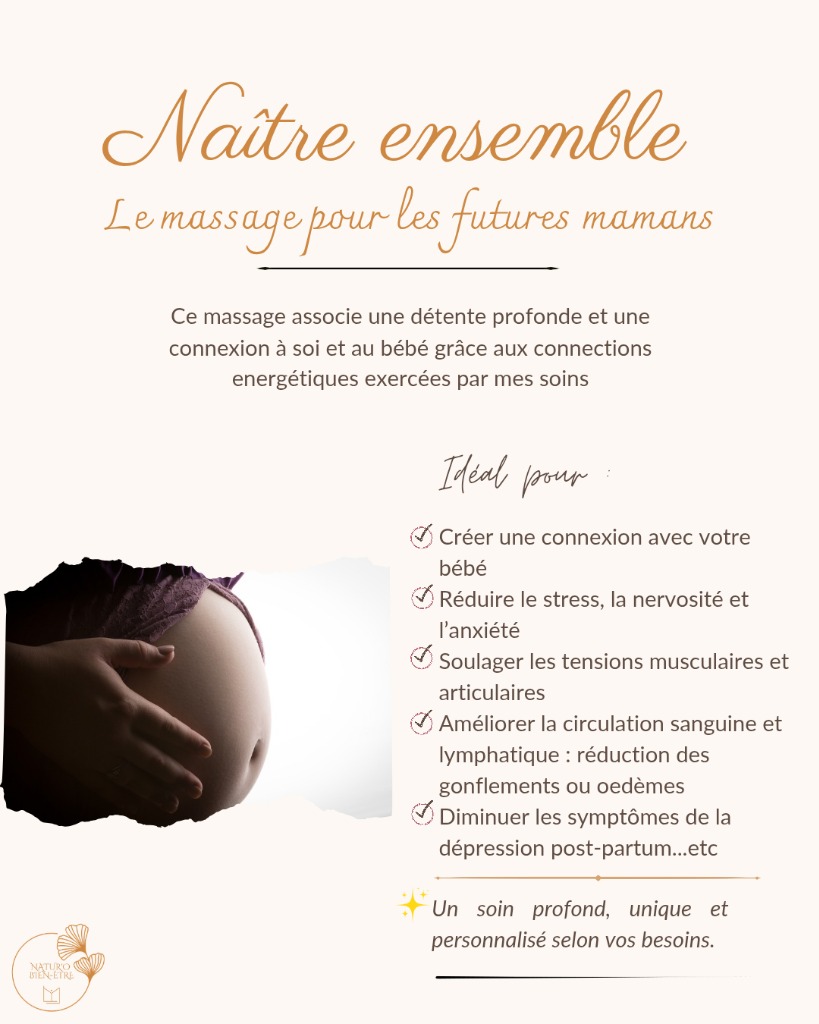 illustration Massage bien-être pour femme enceinte région nantaise