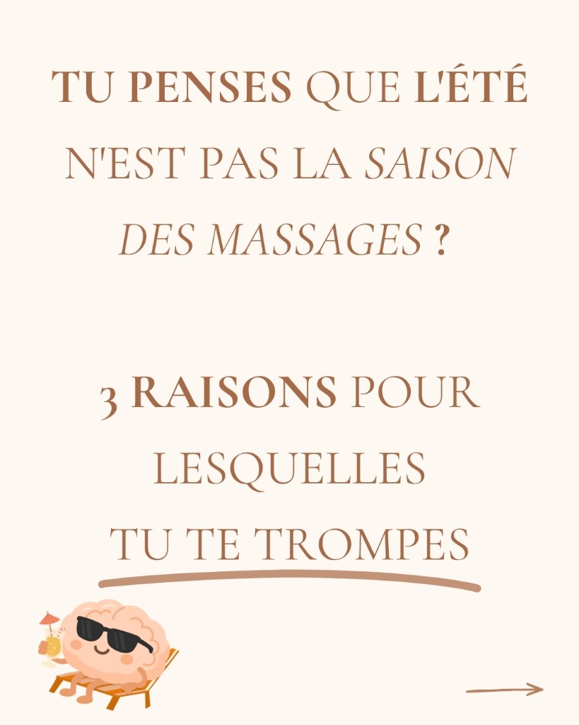 illustration 3 bonnes raisons de se faire masser en été