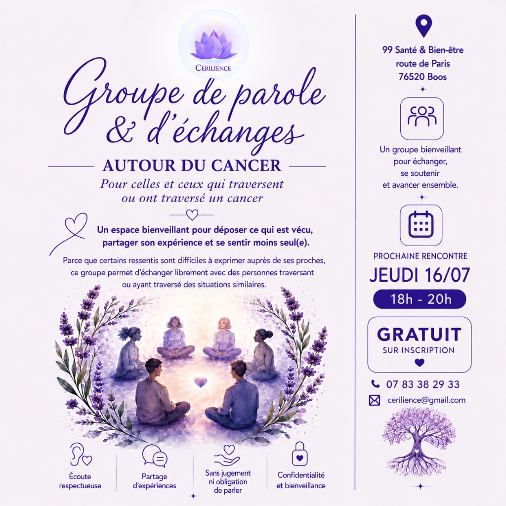 illustration Groupe d'échanges gratuit sur le cancer