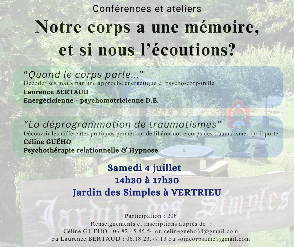 illustration Notre corps a une mémoire, et si nous l'écoutions?