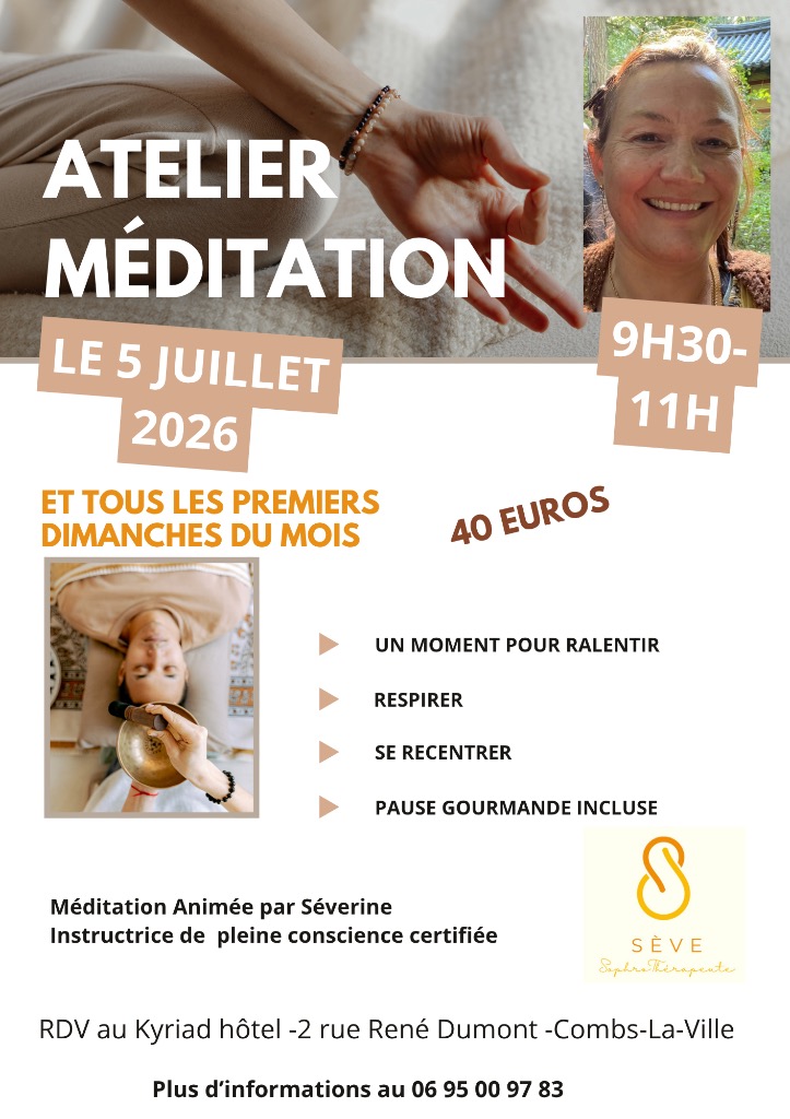 illustration Méditation de pleine conscience