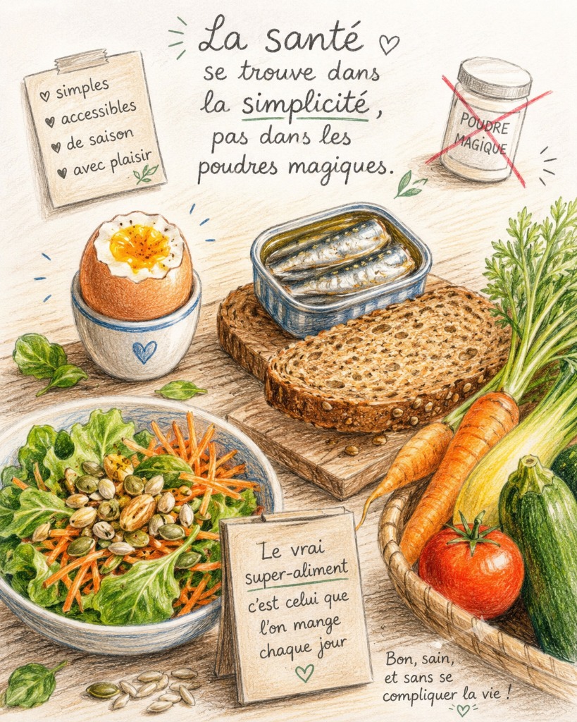 illustration La santé ne se cache pas dans des poudres magiques à 30 € le sachet.