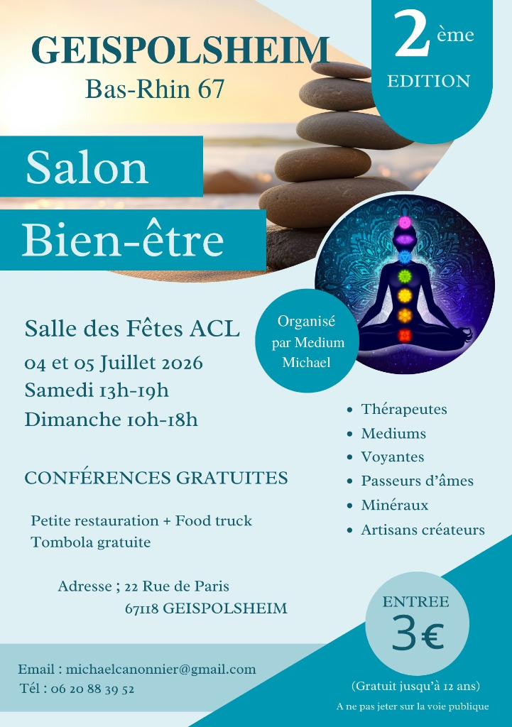 illustration Salon Bien-être Geispolsheim les 4 et 5 juillet 2026