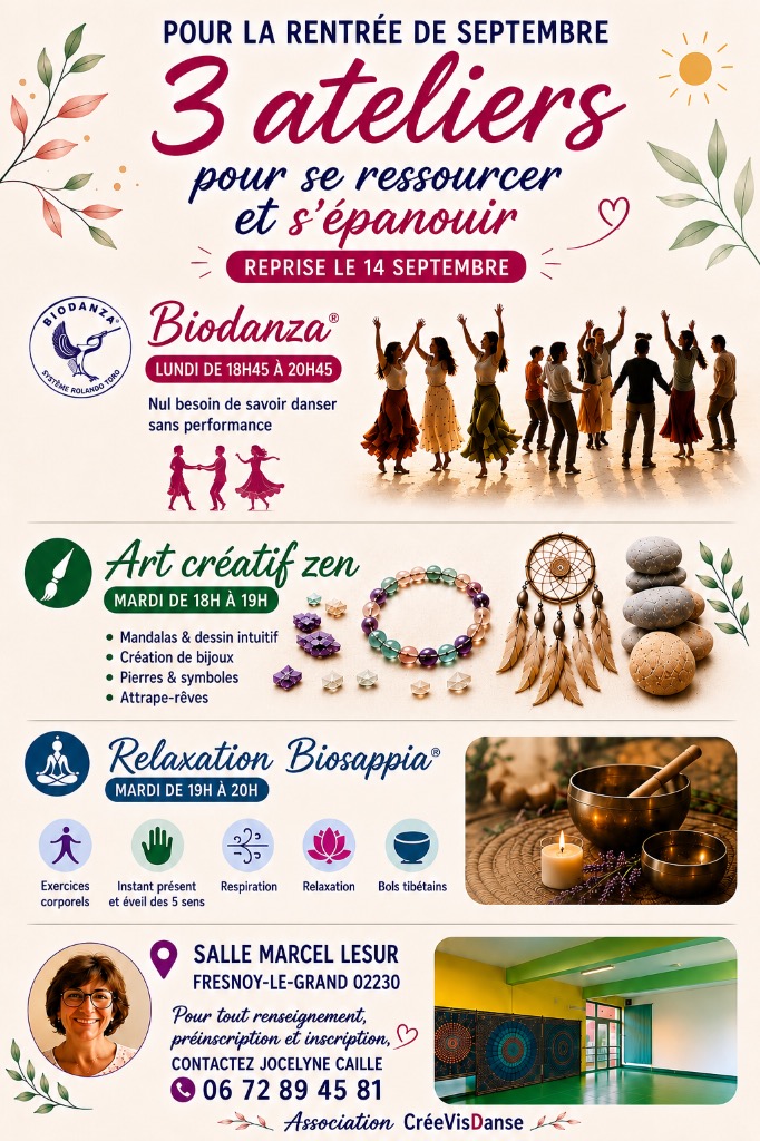 illustration 3 ateliers pour se ressourcer et s’épanouir