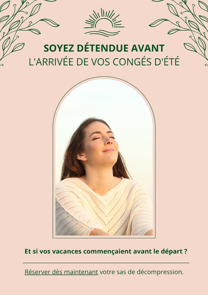 illustration Soyez détendue avant l'arrivée de vos congés d'été
