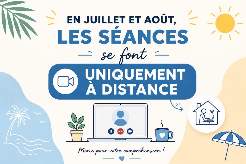 illustration Consultation uniquement à distance sur Juillet et Aout