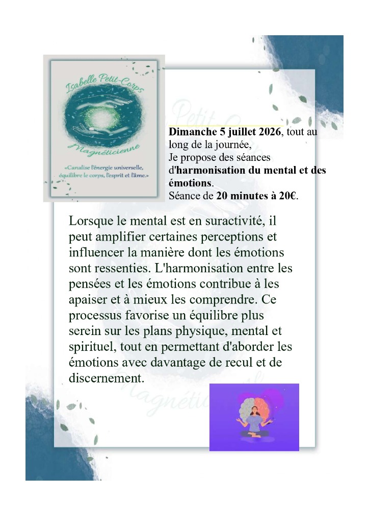 illustration Soin harmonisant du mental et des émotions
