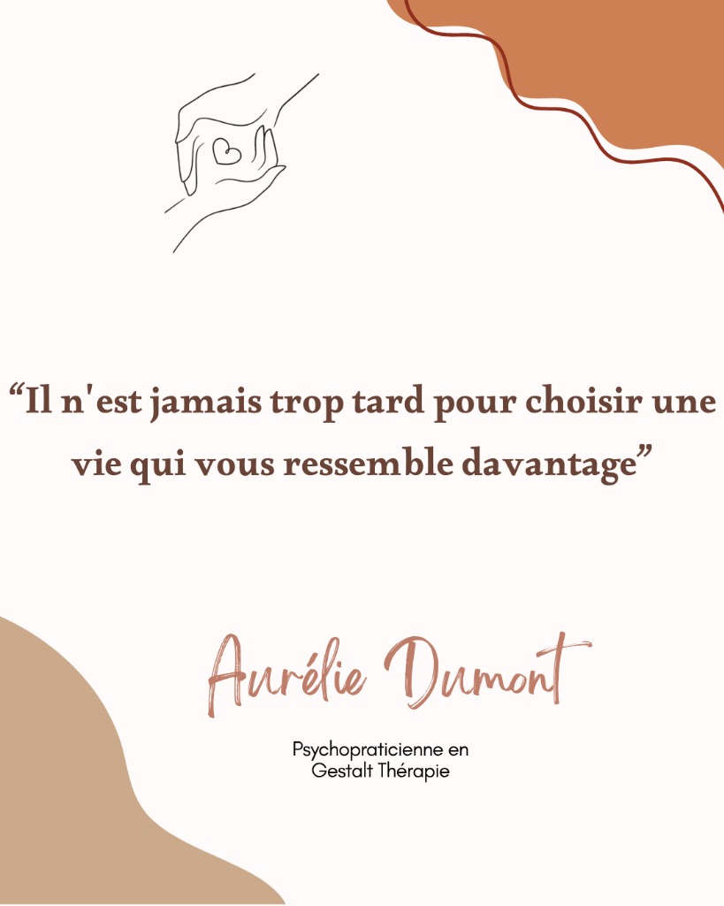 illustration Il n'est jamais trop tard pour choisir une vie qui vous ressemble davantage