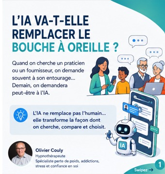 illustration L'IA VA T'ELLE REMPLACER LE BOUCHE A OREILLE ?