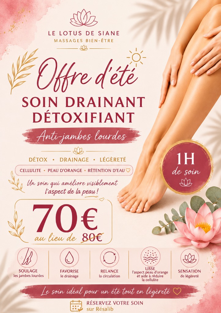 illustration ✨ Offre de juillet – Soin drainant détoxifiant