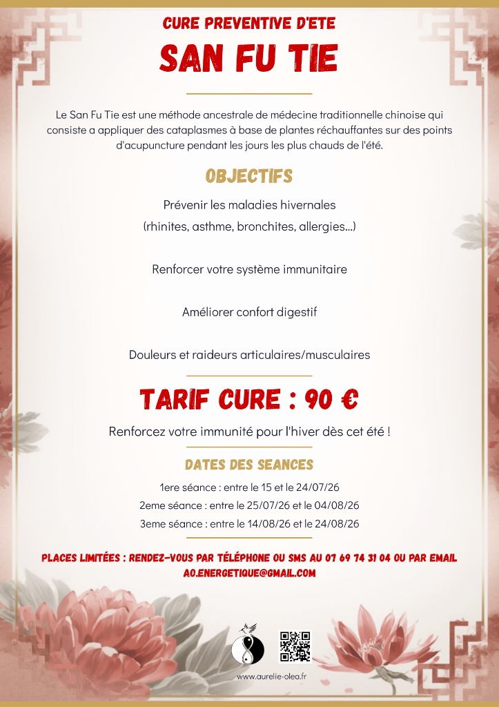 illustration San Fu Tie - Cure préventive