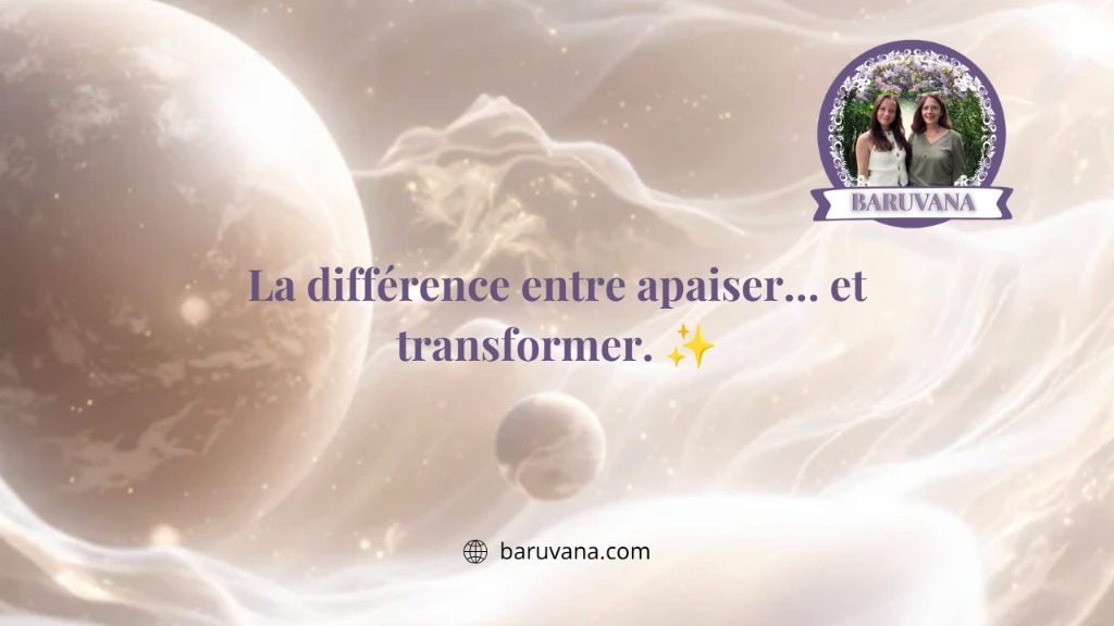 illustration La différence entre apaiser… et transformer. ✨