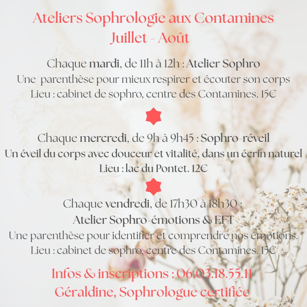 illustration Ateliers Sophrologie aux Contamines Montjoie