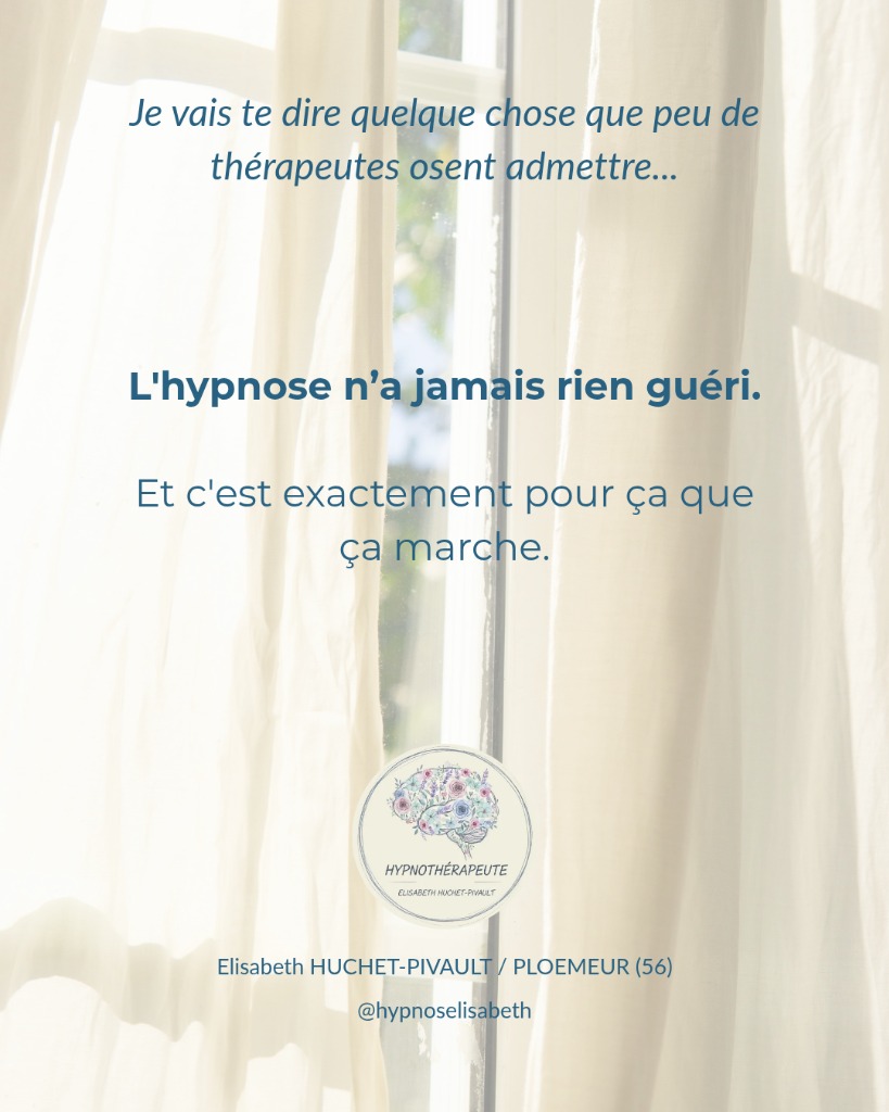 illustration L'hypnose n'a jamais rien guéri.