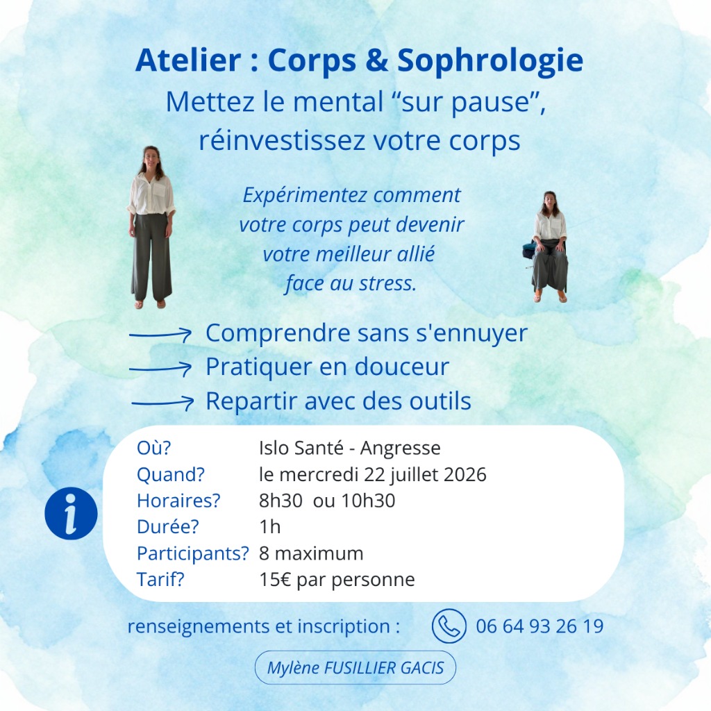 illustration Corps & Sophrologie : Mettez le mental « sur pause », réinvestissez votre corps