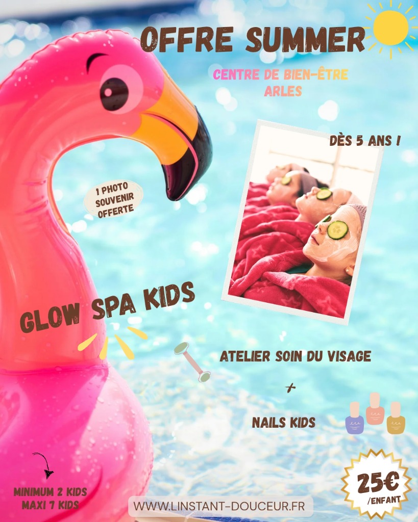 illustration 🌴☀️ OFFRE SUMMER - GLOW SPA PARTY KIDS ☀️🌴