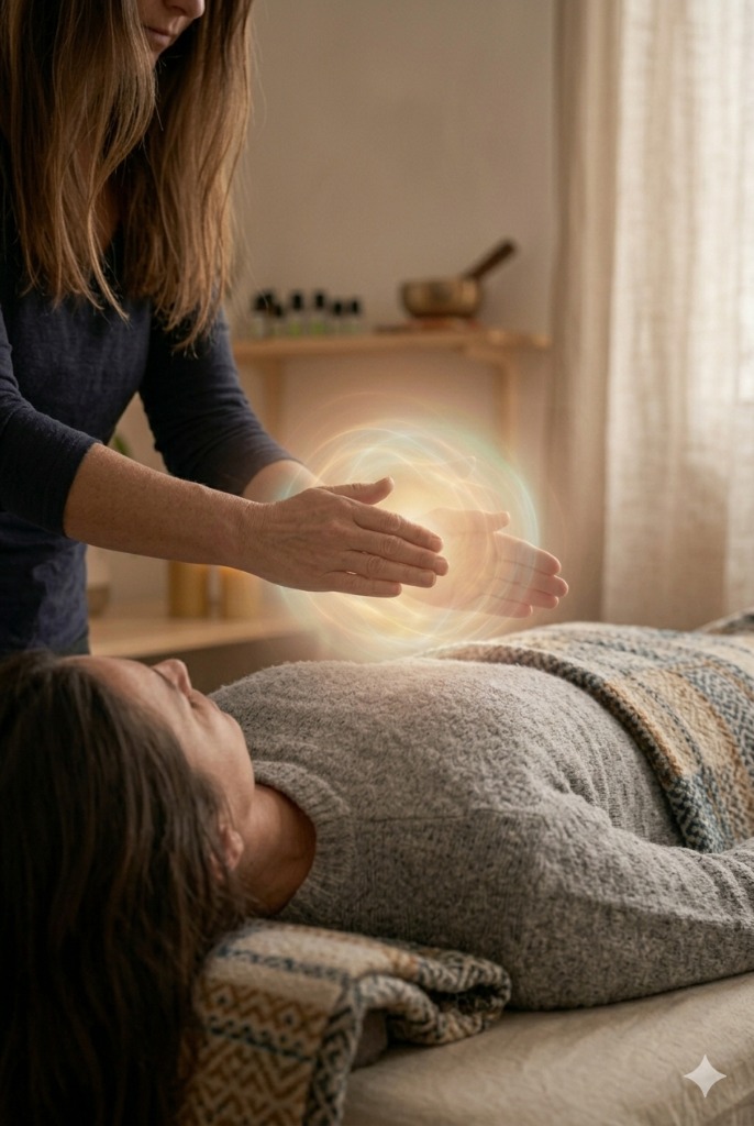 illustration Le magnétisme pour calmer les douleurs physiques mais également apaiser les tensions émotionnelles 🌿🍀
