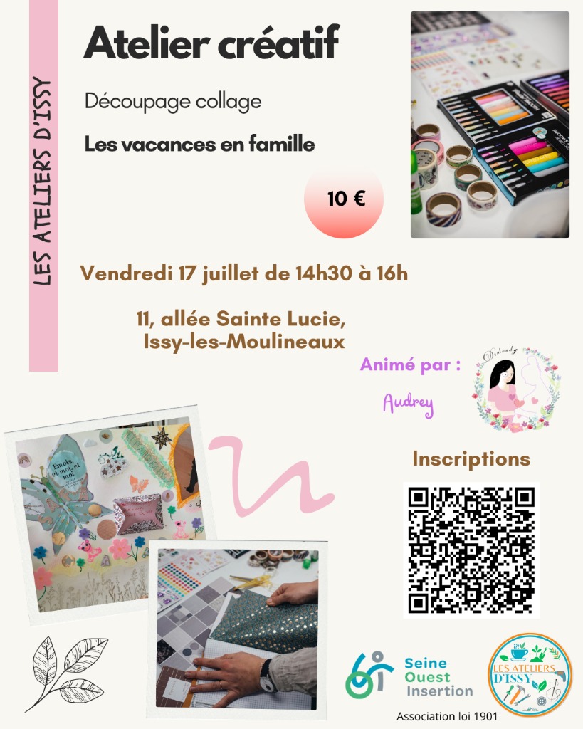 illustration Atelier créatif : les vacances en famille
