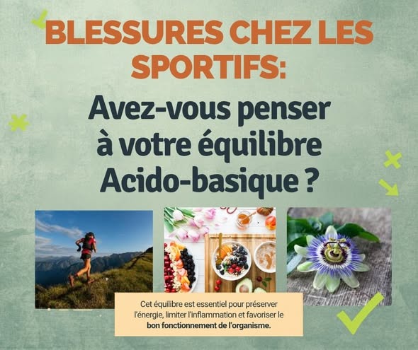 illustration BLESSURES chez les blessures : Avez-vou spensé à votre équilibre Acido-basique ?