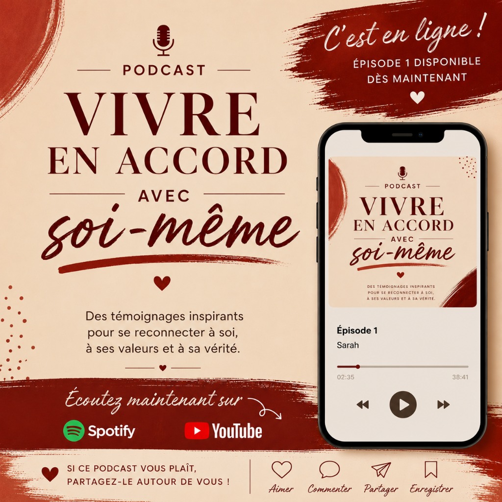 illustration Podcast Vivre en accord avec soi-même