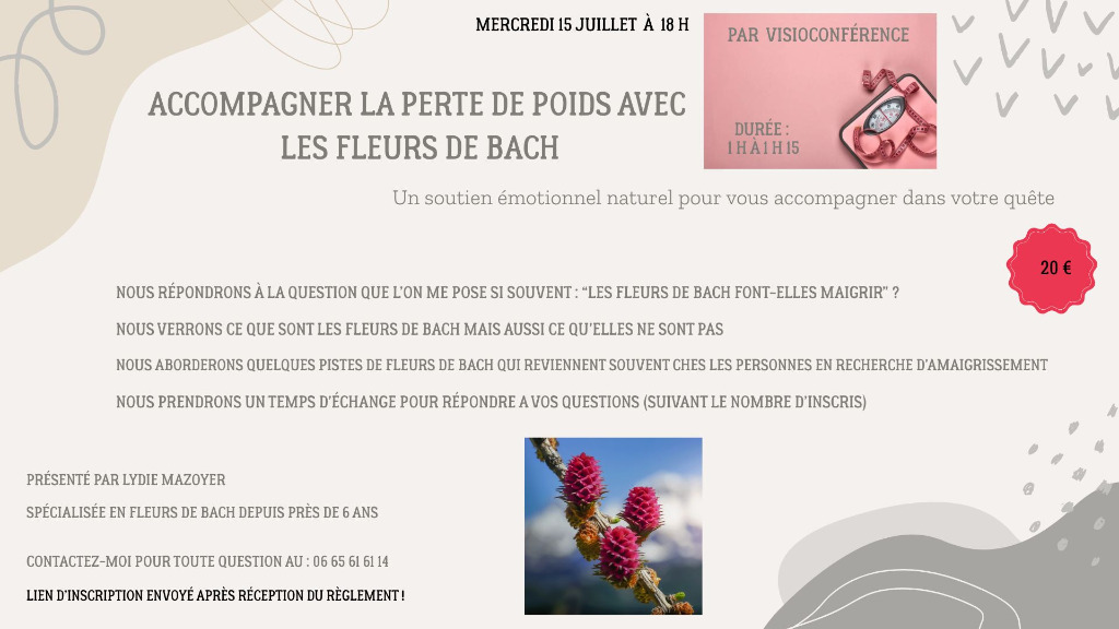 illustration ACCOMPAGNER LA PERTE DE POIDS AVEC LES FLEURS DE BACH 2
