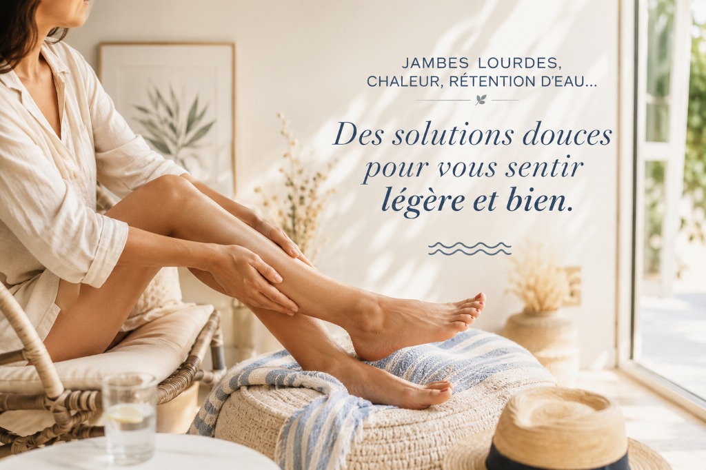 illustration Nouvel article : jambes lourdes, chaleur et rétention d’eau