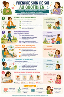illustration Formation « Prendre soin de soi – Prévenir l'épuisement professionnel