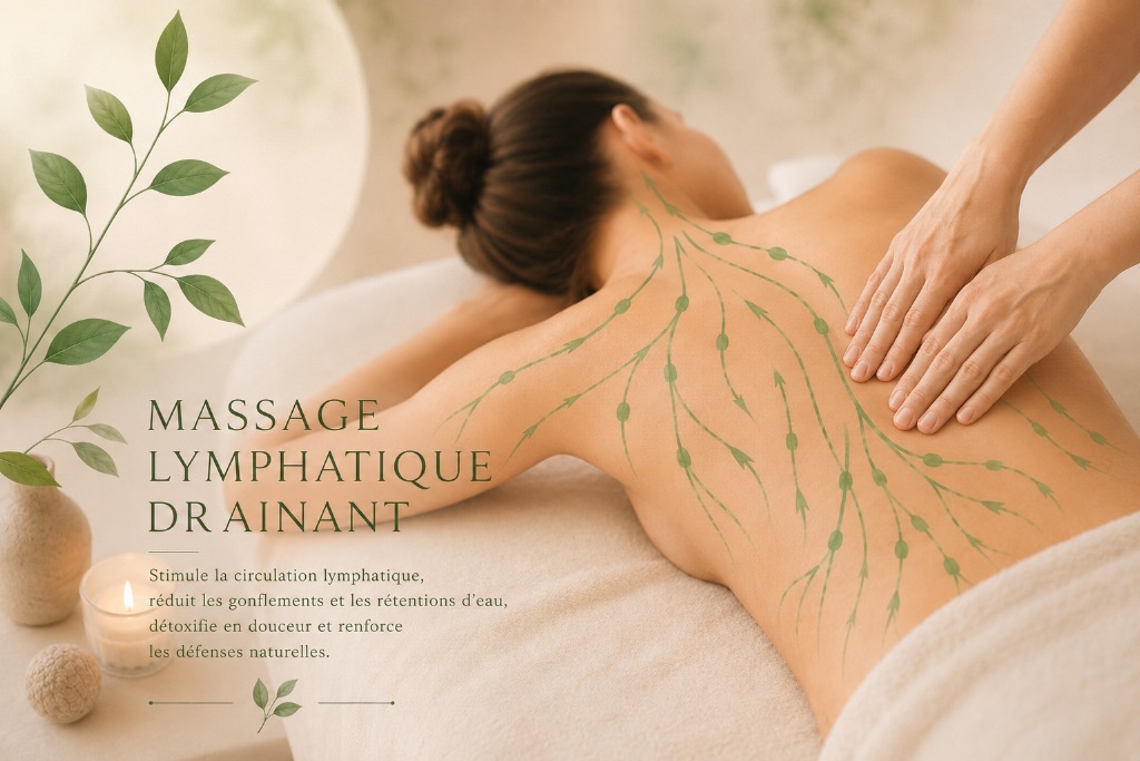 illustration Massage drainage lymphatique manuel