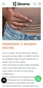 illustration Périménopause et microbiote intestinal
