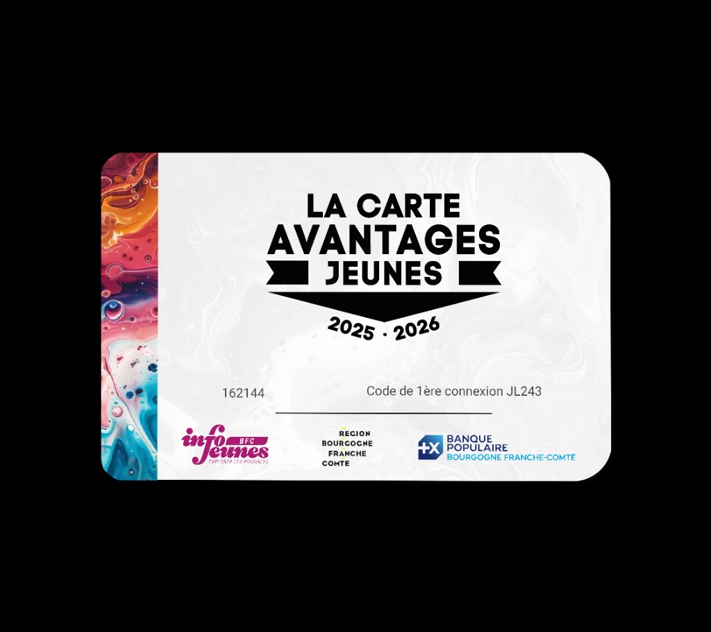 illustration Carte Avantages Jeunes - 1 séance gratuite et 15% toute l'année ✨