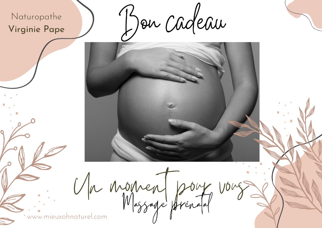 illustration Carte cadeau massage prénatal