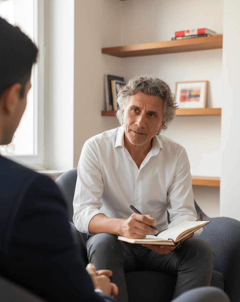 illustration Coaching pro : rdv exploratoire offert. sans engagement.  Coach certifié HEC+RNCP.