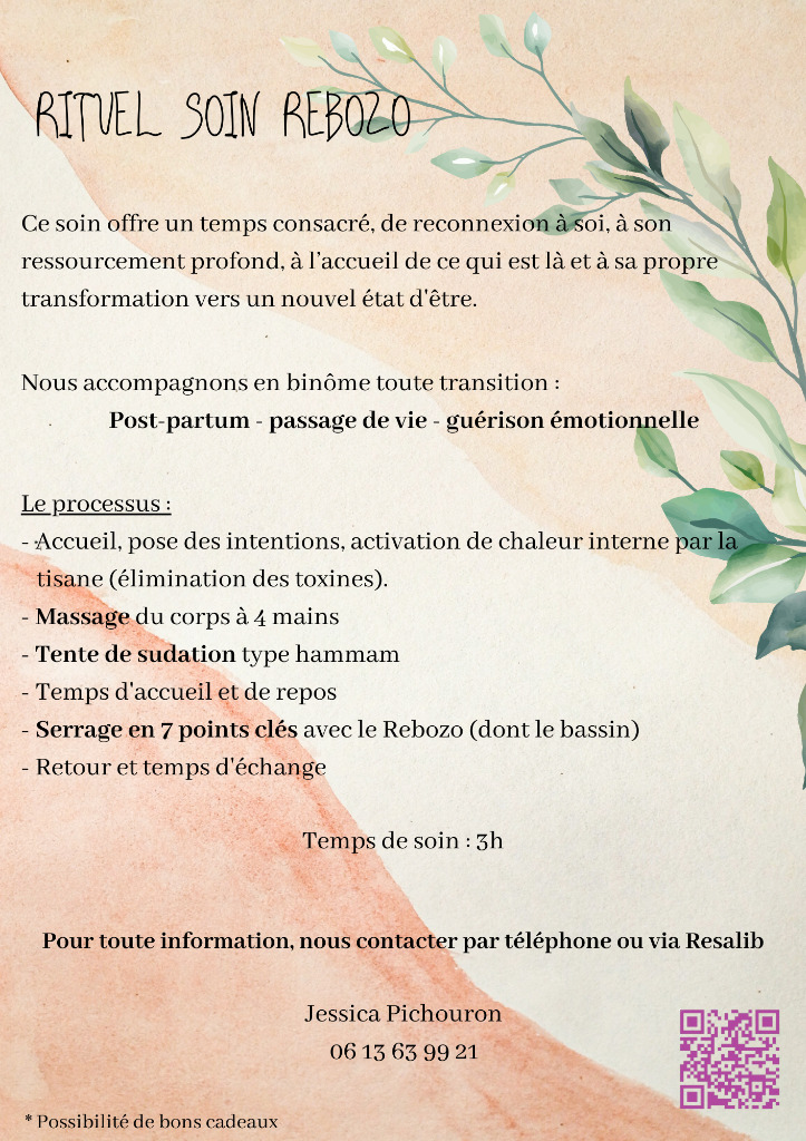 illustration Rituel soin Rebozo ou sérrage du bassin à Montpellier